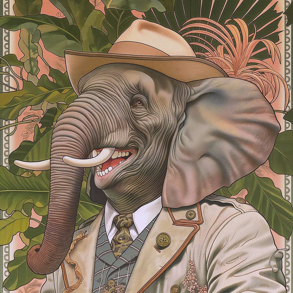 Elephant Face art print by Steve Hunziker for $57.95 CAD