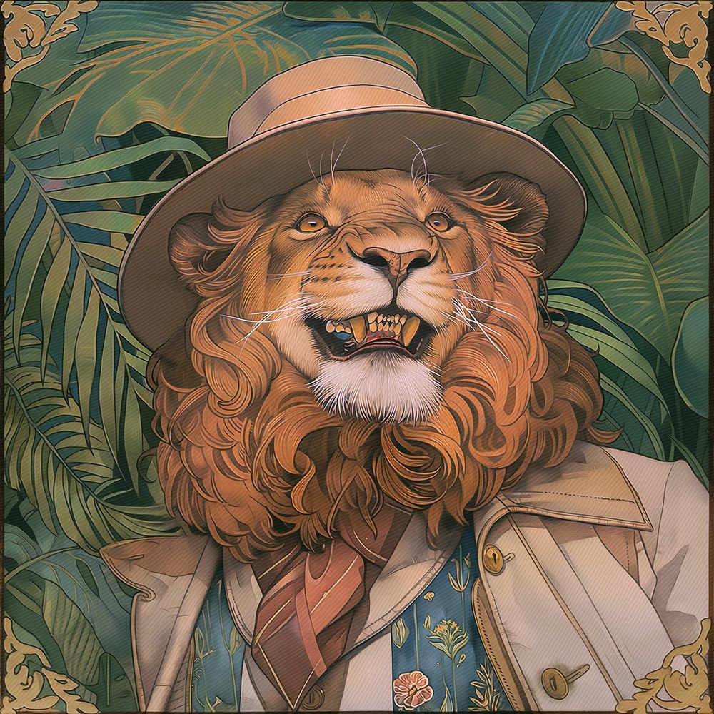 Lion Face art print by Steve Hunziker for $57.95 CAD