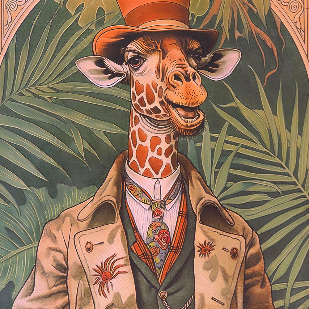 Giraffe Face art print by Steve Hunziker for $57.95 CAD