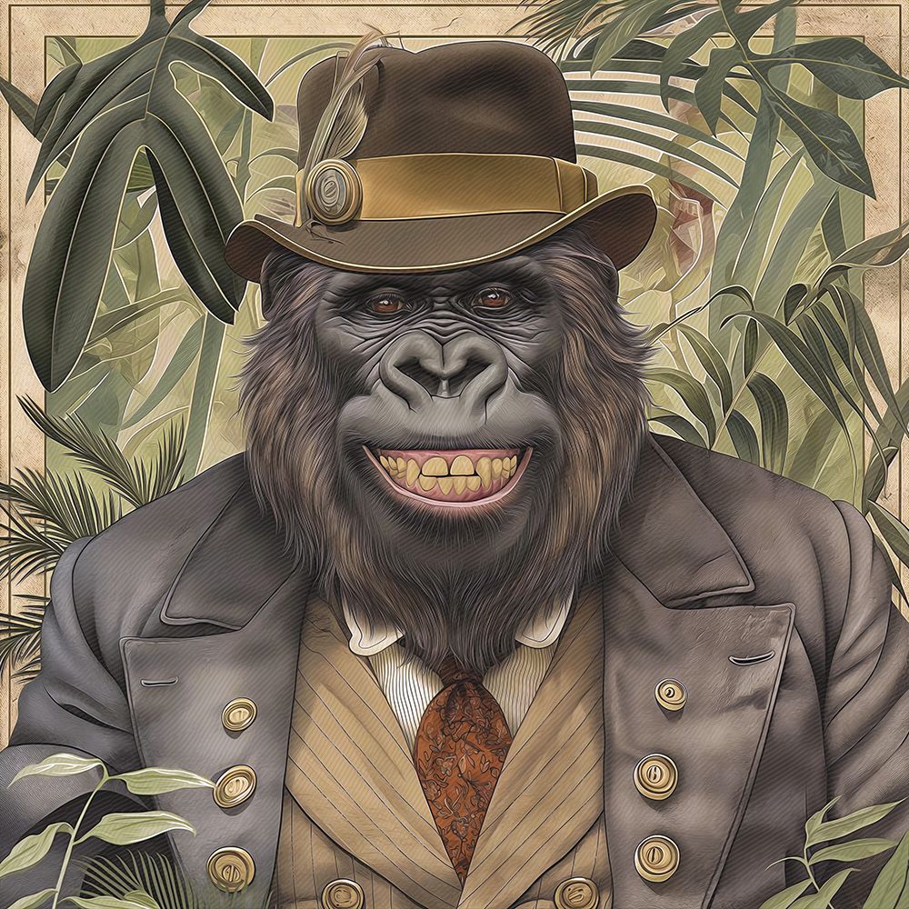 Gorilla Face art print by Steve Hunziker for $57.95 CAD