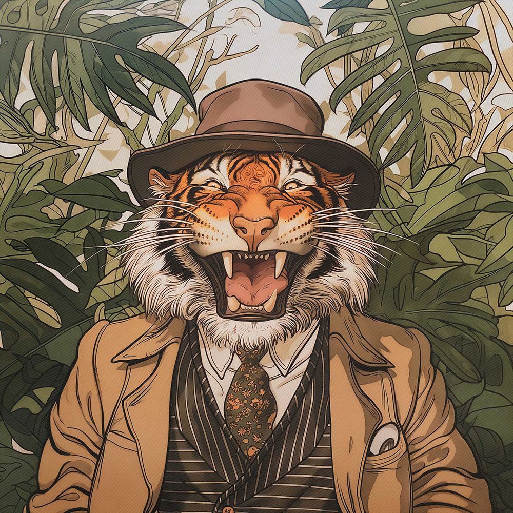 Tiger Face art print by Steve Hunziker for $57.95 CAD