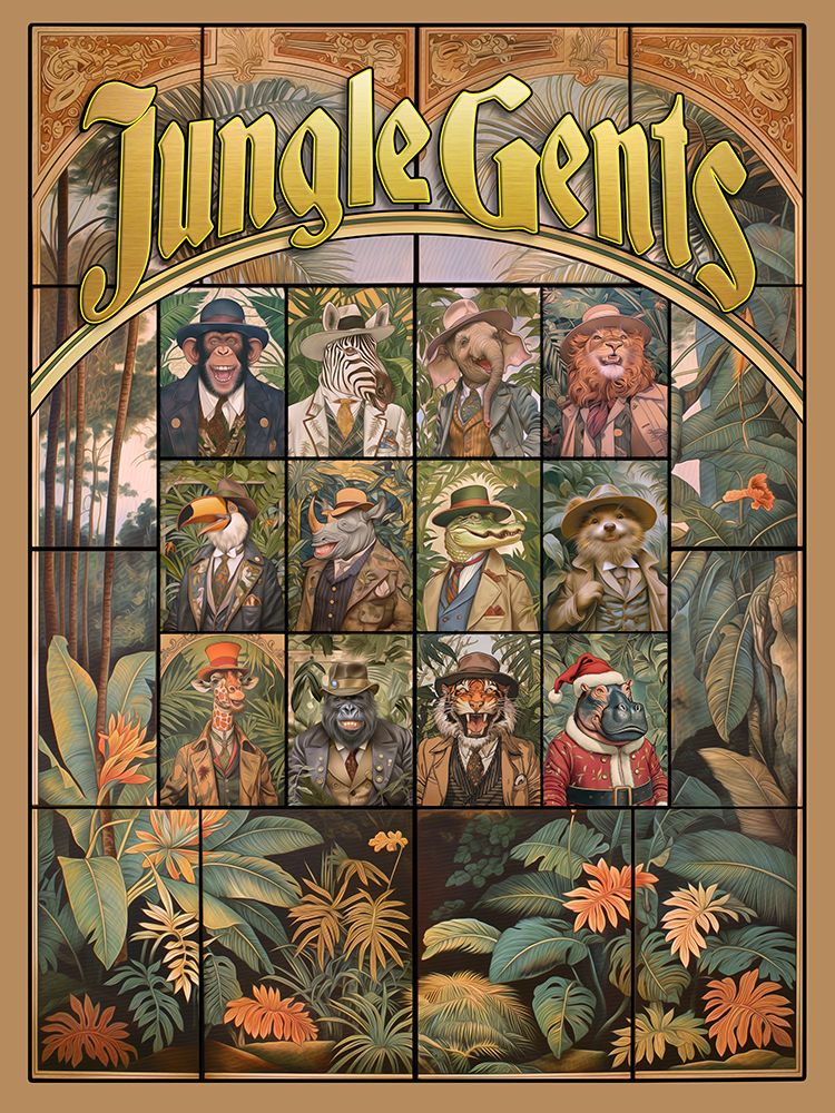 Jungle Gents, Cover art print by Steve Hunziker for $57.95 CAD