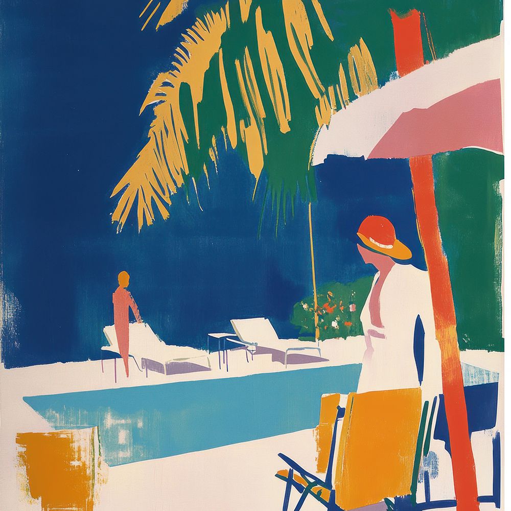 Pool Vibes I art print by Elara Yasna for $57.95 CAD