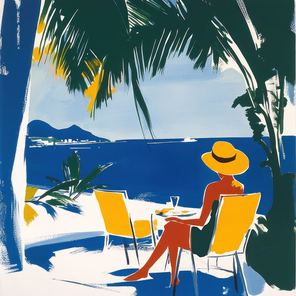 Pool Vibes III art print by Elara Yasna for $57.95 CAD