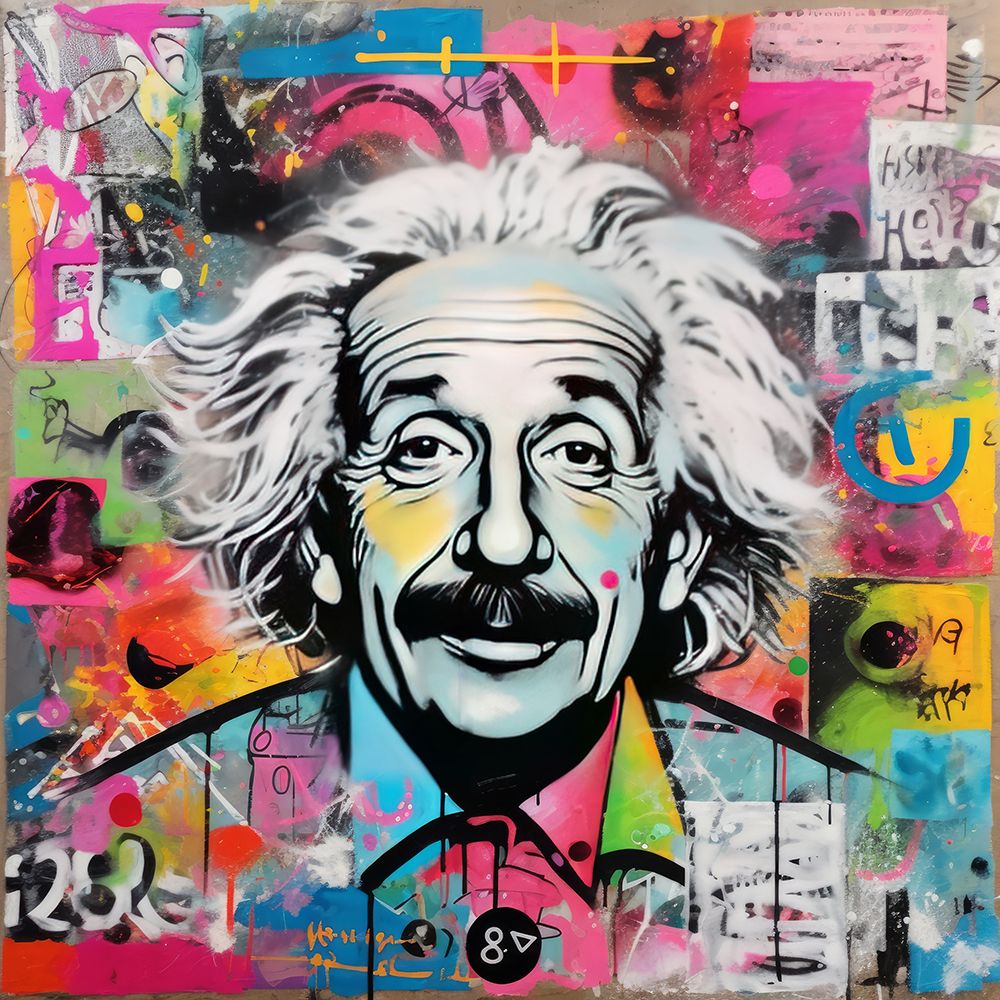 Graffiti of a Genius art print by Lazar Studio for $57.95 CAD