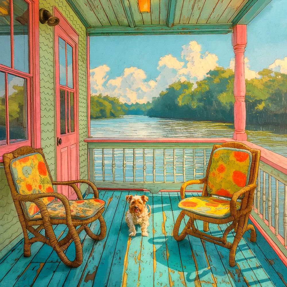 Houseboat Haven II art print by Steve Hunziker for $57.95 CAD