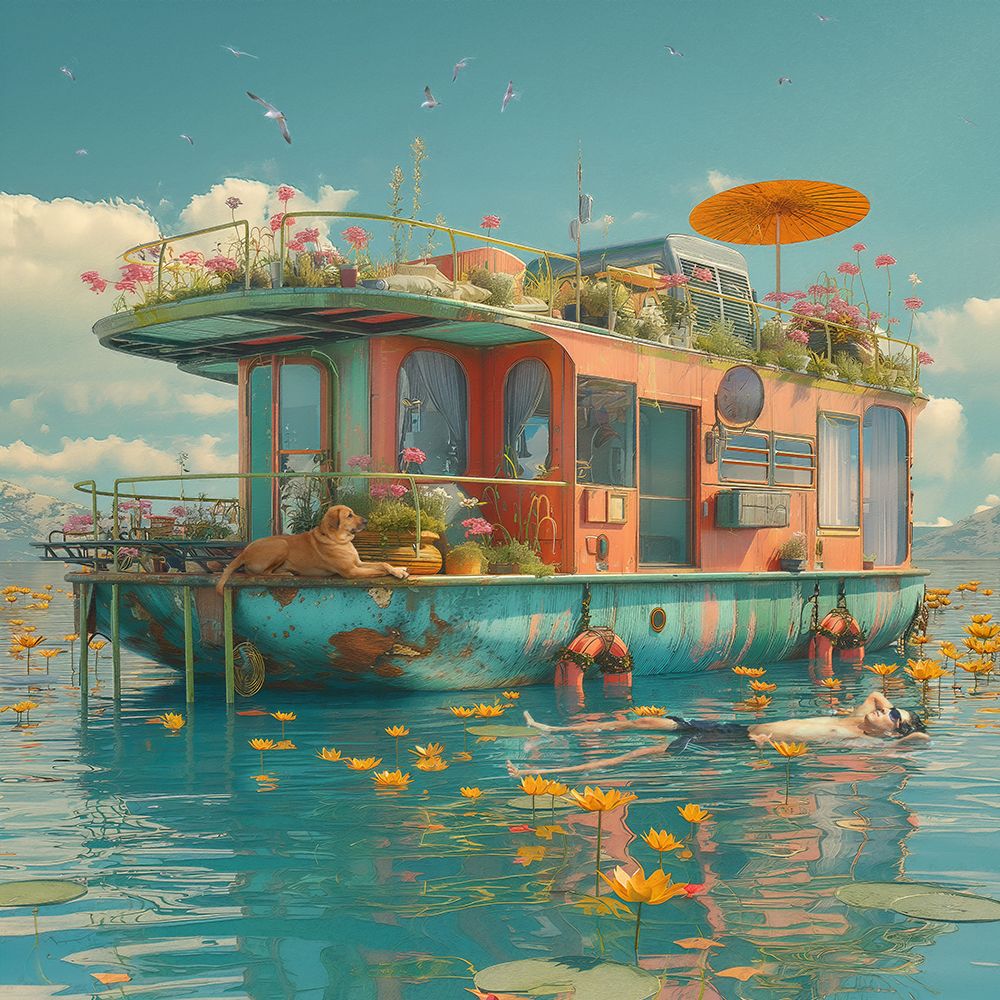 Quiet Waters IV art print by Steve Hunziker for $57.95 CAD