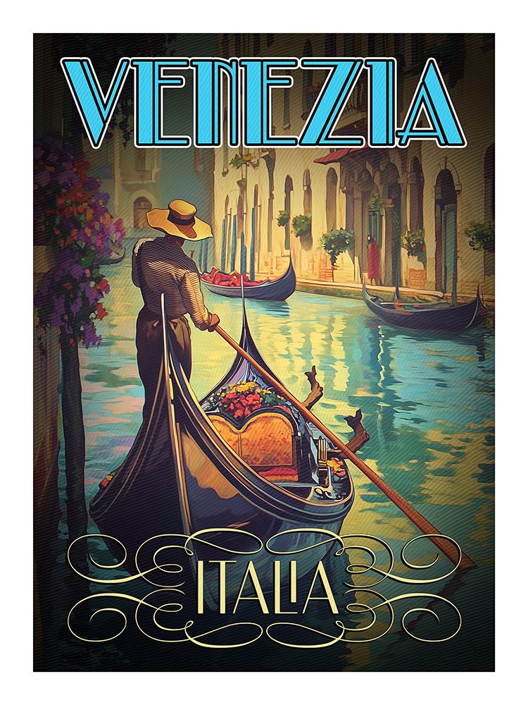 Italian Poster Venezia art print by Steve Hunziker for $57.95 CAD