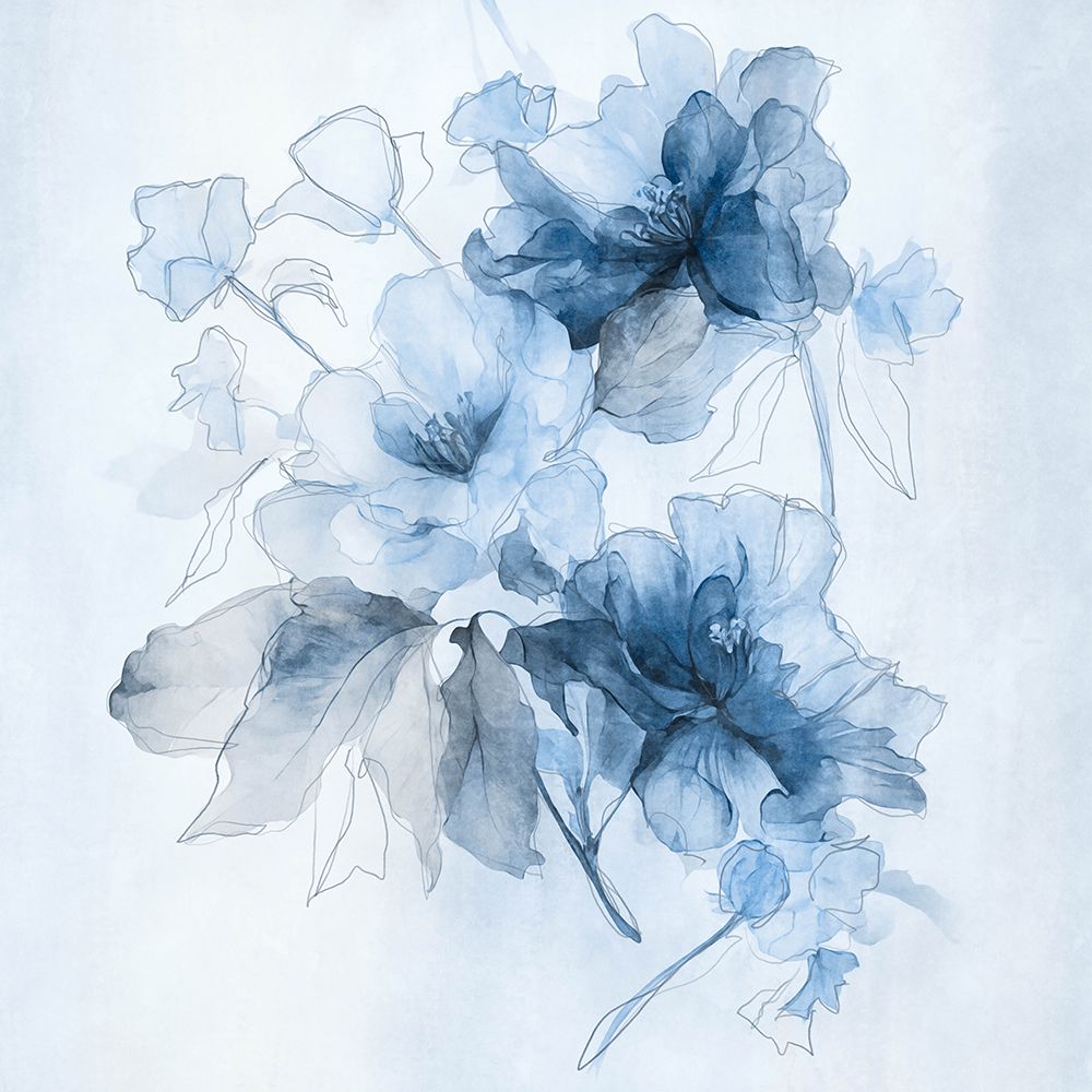 Blue Petal Dance Ii art print by Andrea Haase for $57.95 CAD