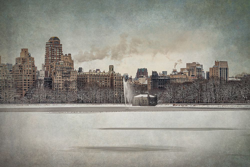 Central Park Reservoir in Winter art print by Franklin Kearney for $57.95 CAD