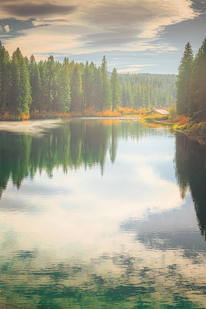 Cabin on Clear Lake art print by Ryan Weddle for $57.95 CAD