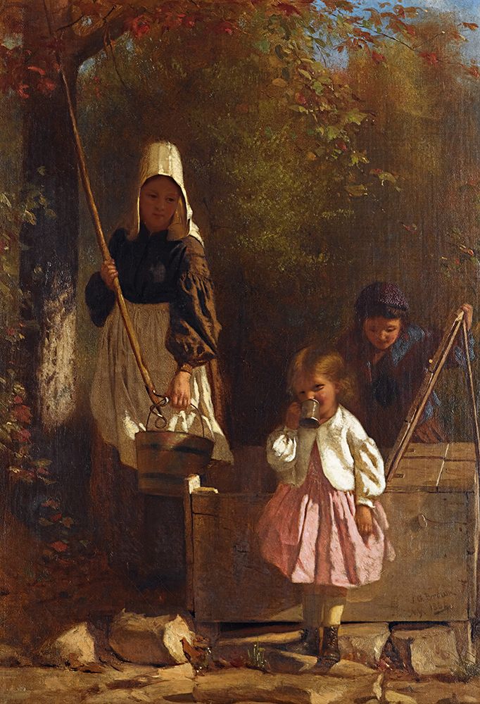 At The Well 1864 art print by John George Brown for $57.95 CAD