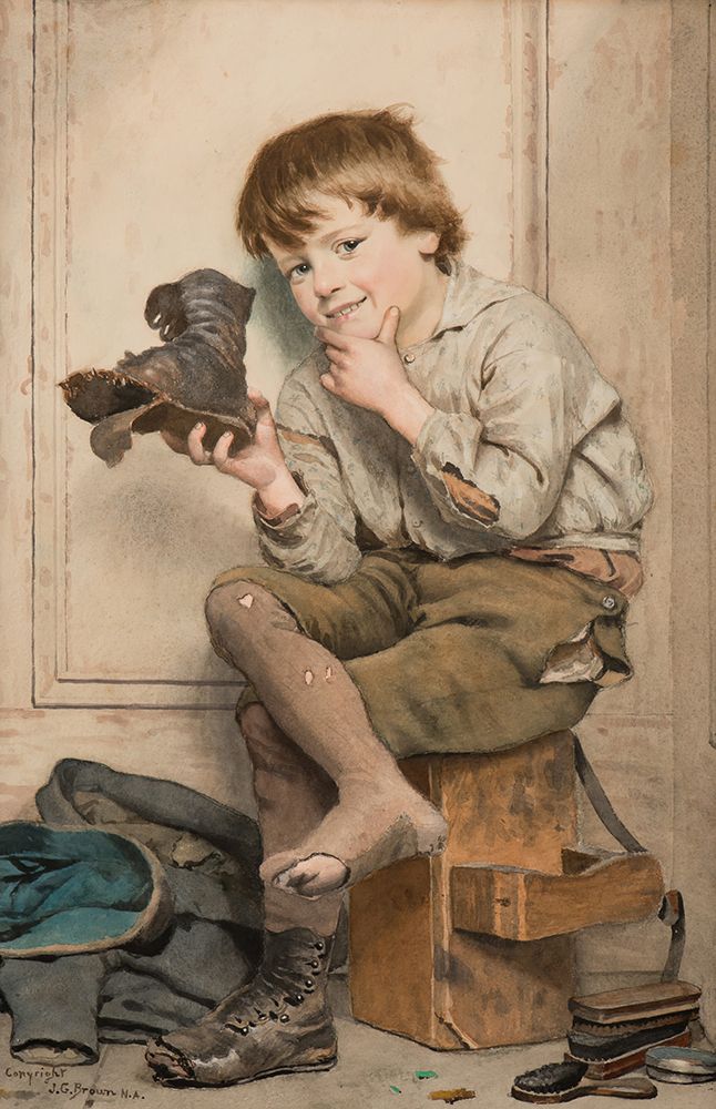 Pegged Out art print by John George Brown for $57.95 CAD