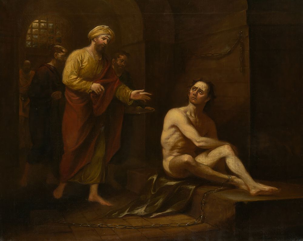 I Was in Prison and Ye Came Unto Me Matthew, 25.36 1834 art print by John Trumbull for $57.95 CAD