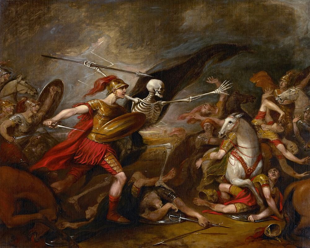 Joshua at the Battle of Ai, Attended by Death 1839 art print by John Trumbull for $57.95 CAD