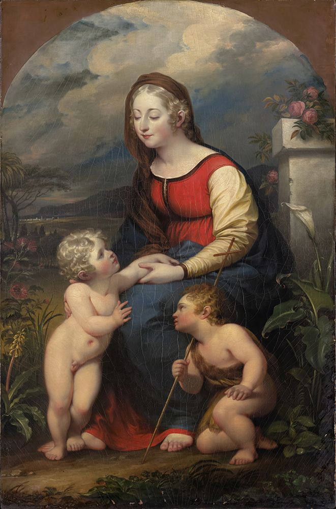 Madonna and Child with St. John the Baptist 1801 art print by John Trumbull for $57.95 CAD