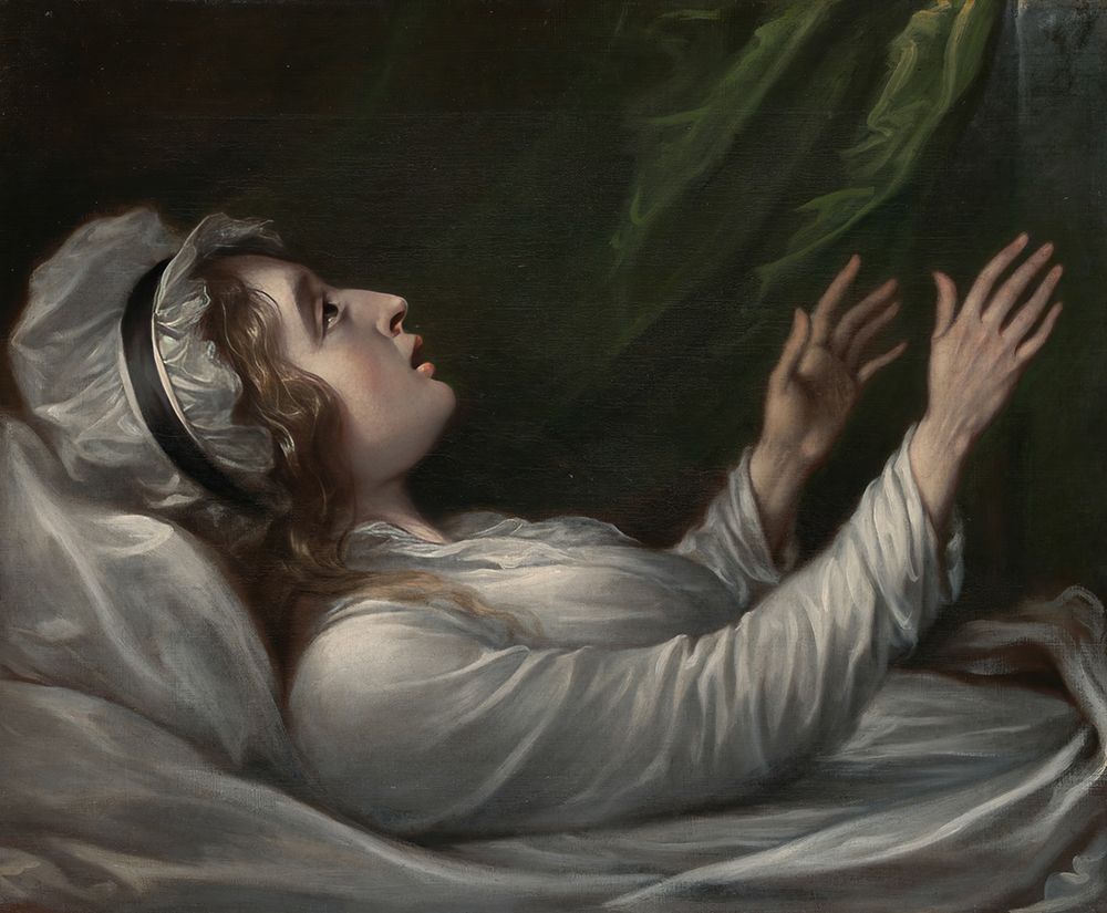 Sarah Trumbull, Sarah Hope Harvey on Her Deathbed 1824 art print by John Trumbull for $57.95 CAD