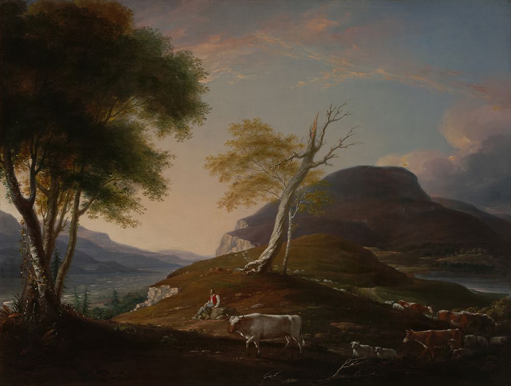 View on the West Mountain near Hartford 1791 art print by John Trumbull for $57.95 CAD