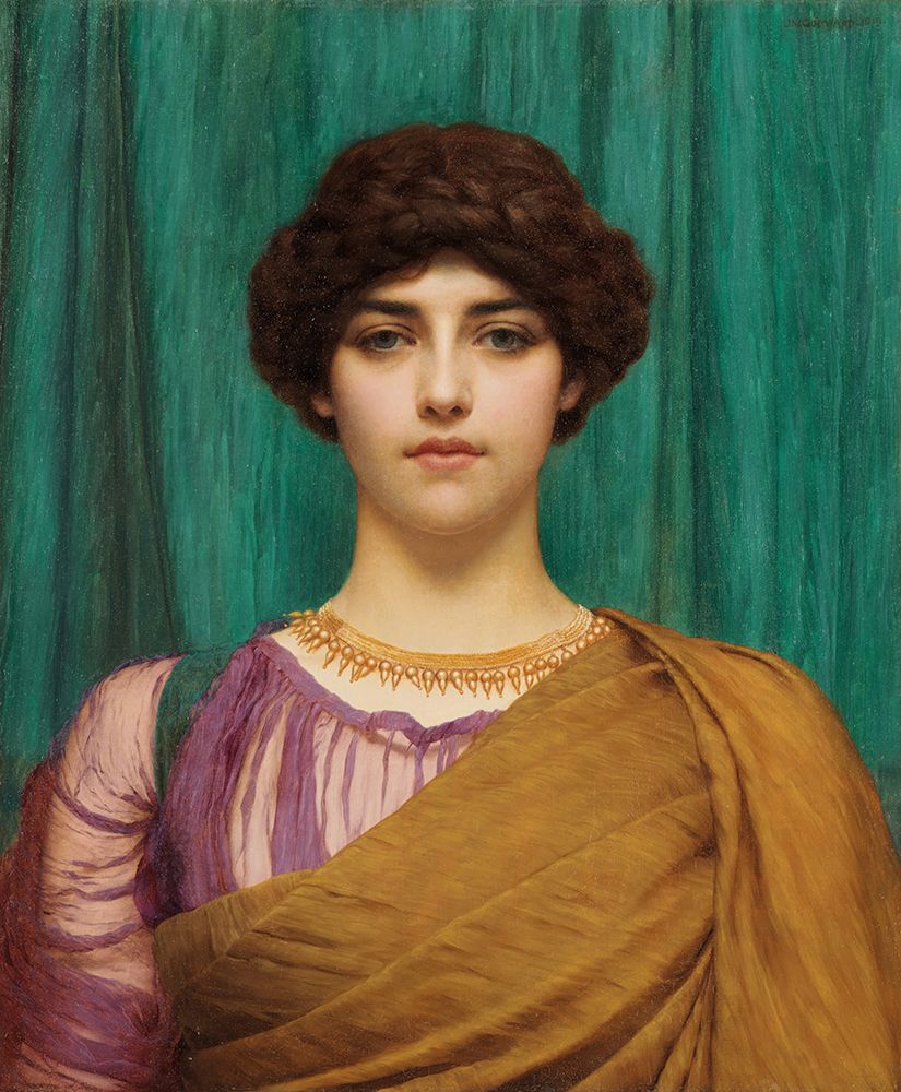 A Pompeian Lady 1901 art print by John William Godward for $57.95 CAD