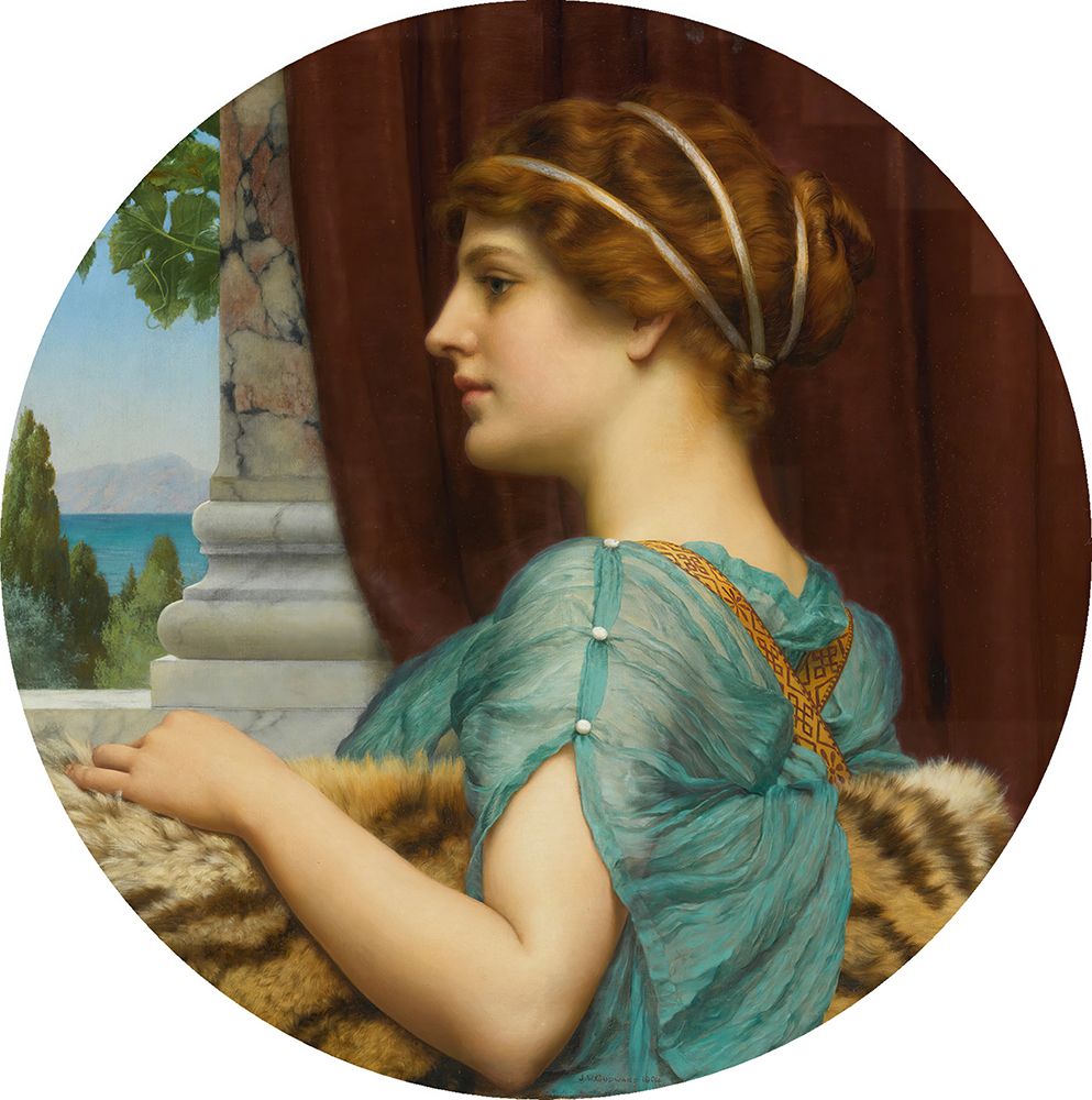 A Pompeian Lady 1904 art print by John William Godward for $57.95 CAD