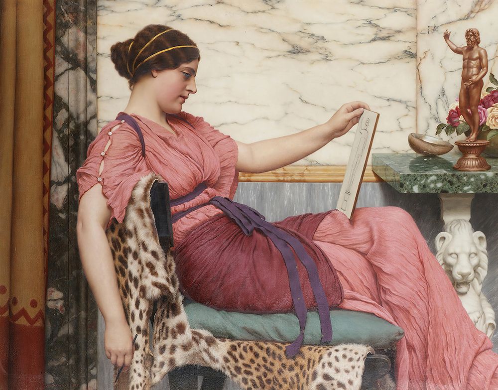 An Amateur 1915 art print by John William Godward for $57.95 CAD