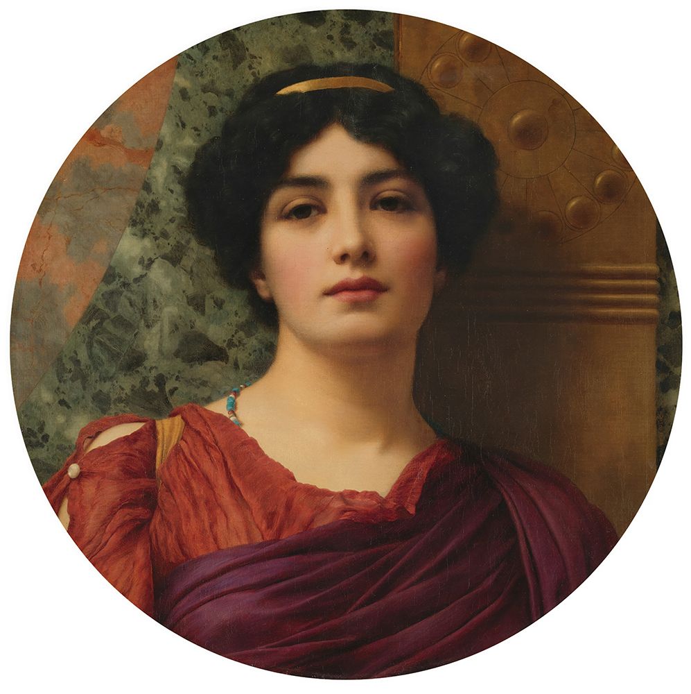 Contemplation 1903 art print by John William Godward for $57.95 CAD