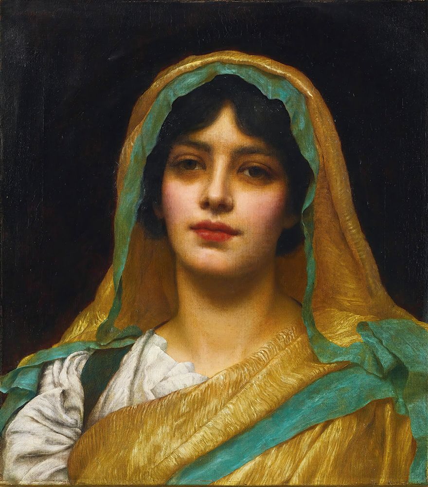 Head Of A Girl, Atalanta 1902 art print by John William Godward for $57.95 CAD
