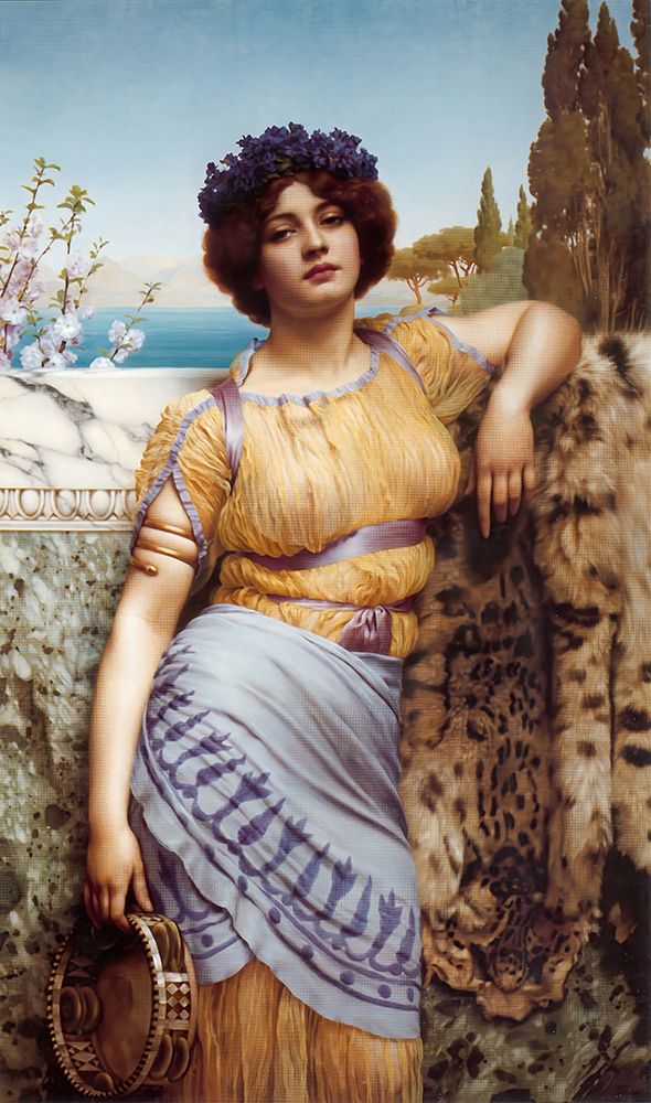 Ionian dancing girl 1902 art print by John William Godward for $57.95 CAD