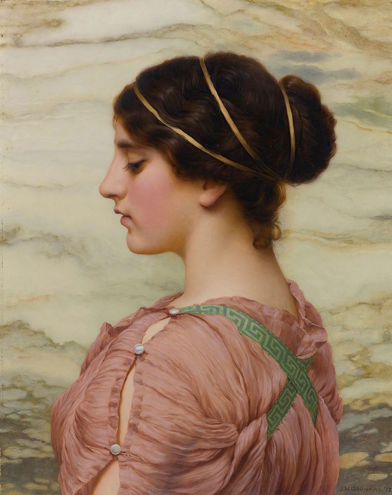 Marcella 1912 art print by John William Godward for $57.95 CAD