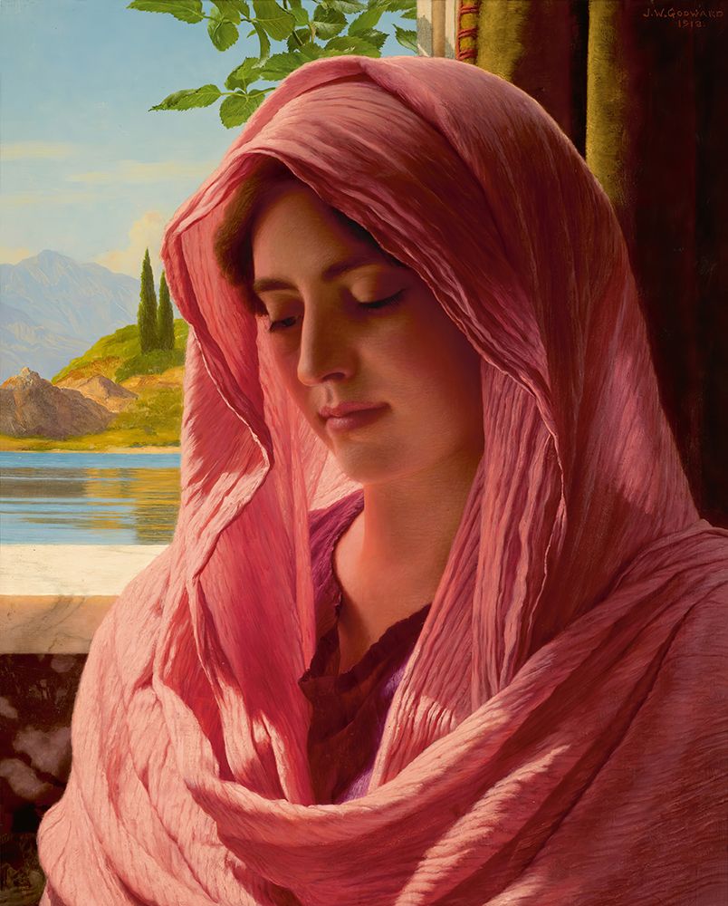 Pyrallis 1918 art print by John William Godward for $57.95 CAD