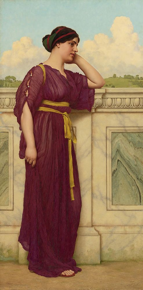 Soft Falls The Eventide 1916 art print by John William Godward for $57.95 CAD