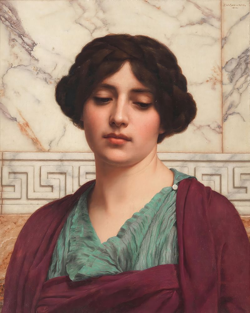 Stesicrate 1914 art print by John William Godward for $57.95 CAD