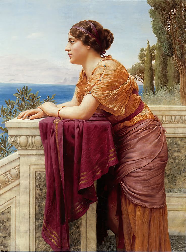 The Belvedere 1913 art print by John William Godward for $57.95 CAD