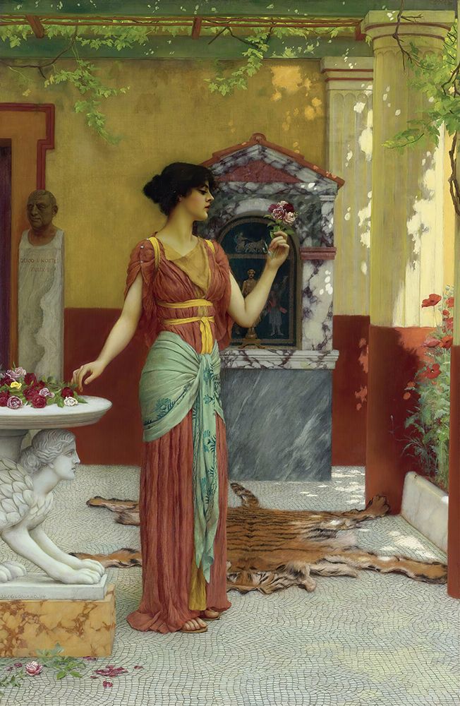 The Bouquet 1899 art print by John William Godward for $57.95 CAD