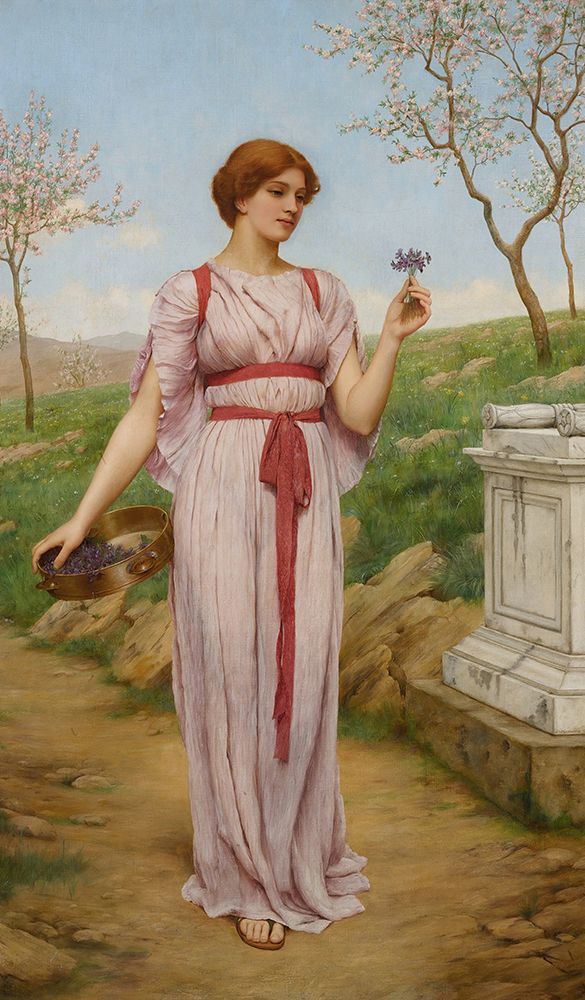The Posy 1900 art print by John William Godward for $57.95 CAD