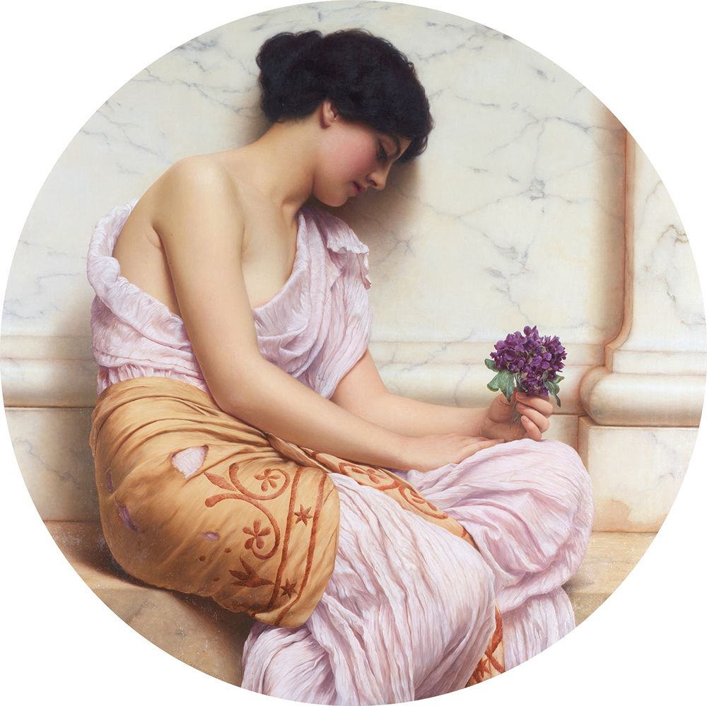 Violets, Sweet Violets art print by John William Godward for $57.95 CAD