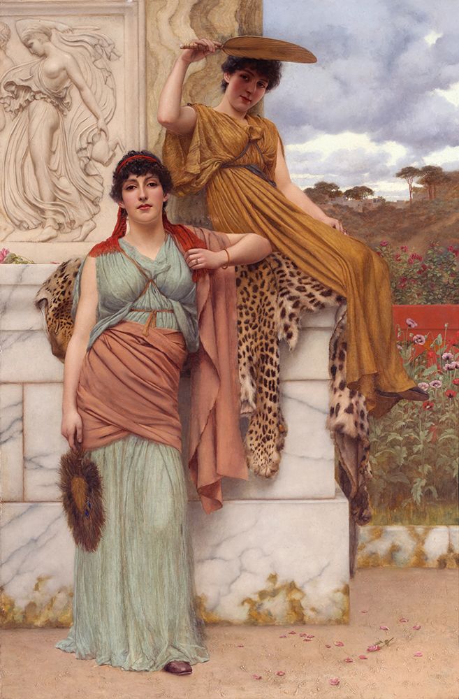 Waiting For The Procession art print by John William Godward for $57.95 CAD