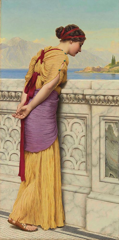 Who Can They Be 1918 art print by John William Godward for $57.95 CAD