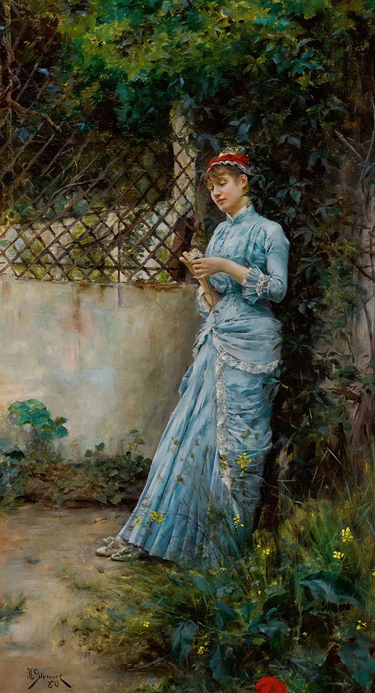 Far Away Thoughts 1880 art print by Julius LeBlanc Stewart for $57.95 CAD