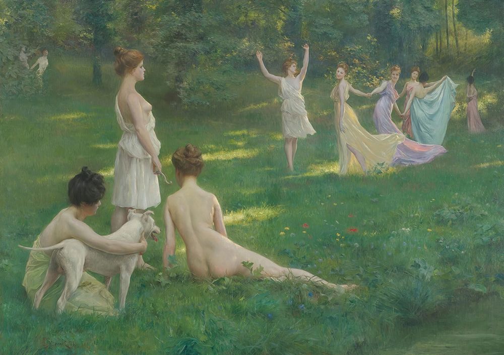 Les Chasseuresses 1899 art print by Julius LeBlanc Stewart for $57.95 CAD