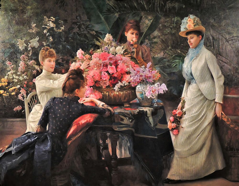 Spring Flowers 1890 art print by Julius LeBlanc Stewart for $57.95 CAD