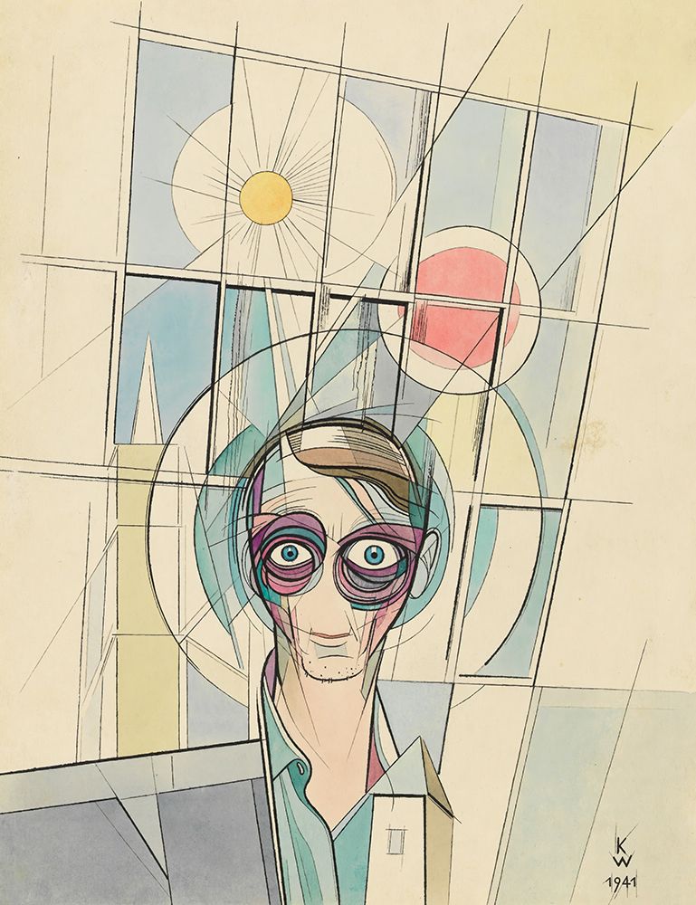 Euphorie Selbstportrat 1941 art print by Karl Wiener for $57.95 CAD