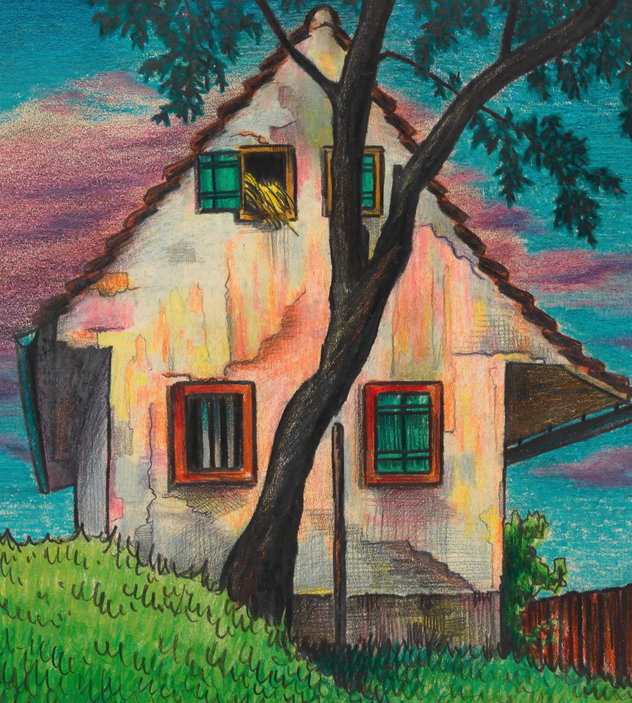 Haus im Abend 1925 art print by Karl Wiener for $57.95 CAD