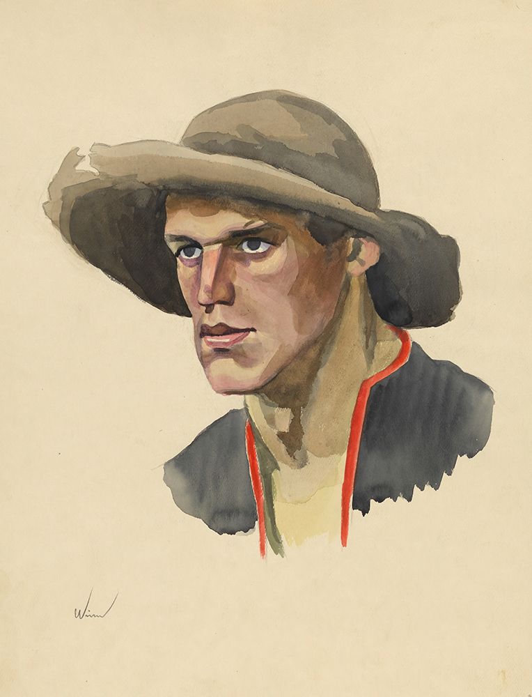 Mannliches Portrat 1928 art print by Karl Wiener for $57.95 CAD