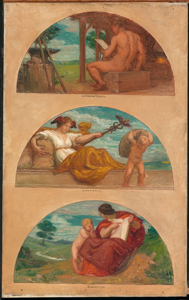 The Progress of Civilization, The Forge, Commerce, and Education art print by Kenyon Cox for $57.95 CAD