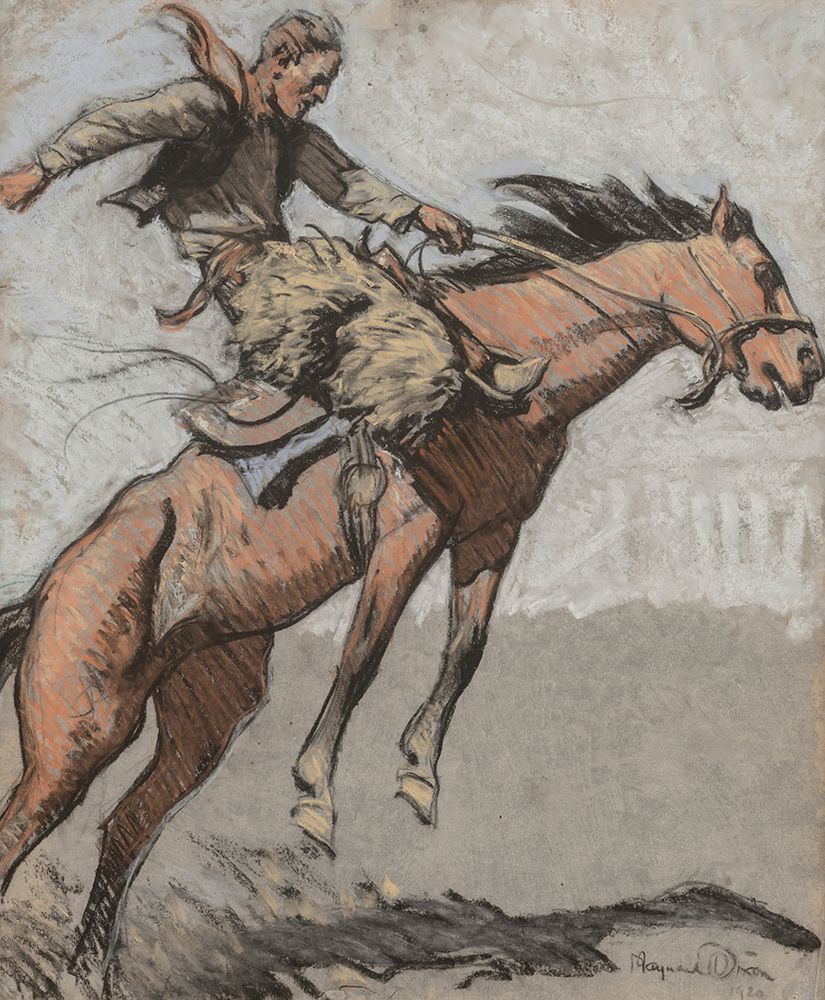 Bronco Buster 1920 art print by Maynard Dixon for $57.95 CAD