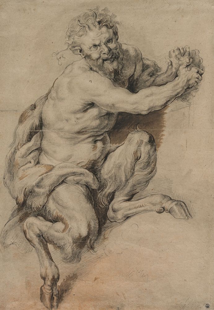 A Faun Grasping a Bunch of Grapes 1616 art print by Peter Paul Rubens for $57.95 CAD