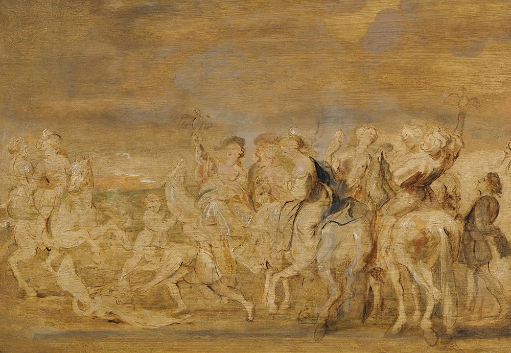 A Hawking Party art print by Peter Paul Rubens for $57.95 CAD