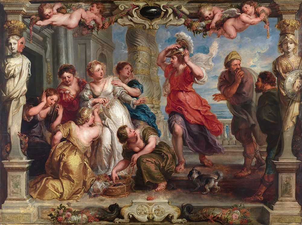 Achilles Discovered By Ulysses Among The Daughters Of Lycomedes 1630 art print by Peter Paul Rubens for $57.95 CAD