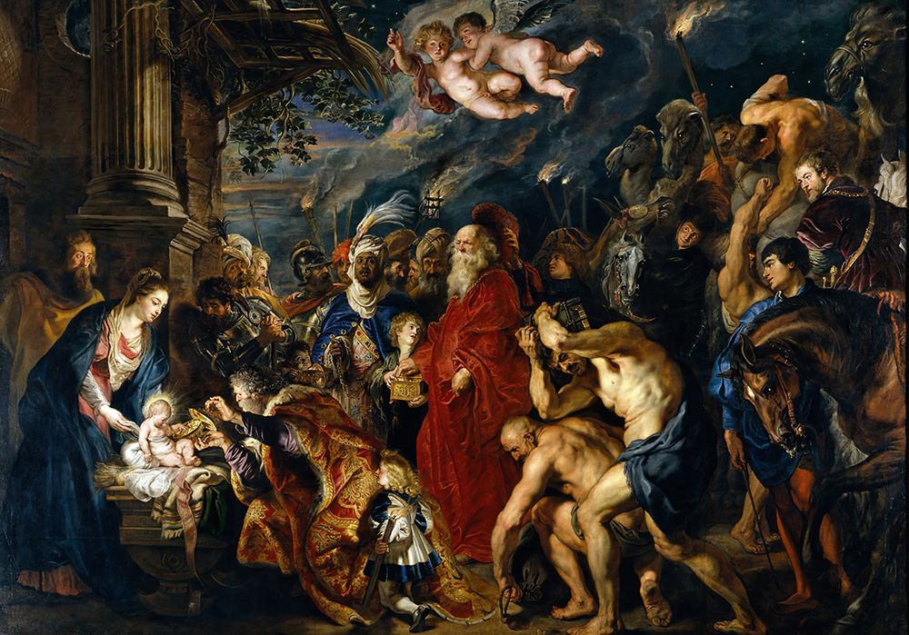 Adoration of the Magi 1628 art print by Peter Paul Rubens for $57.95 CAD